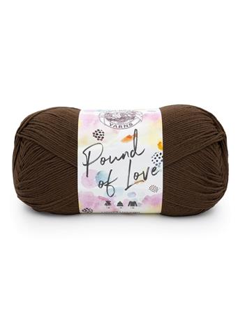 LION BRAND YARN - Pound of Love Yarn 128 CHOCOLATE