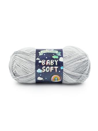 LION BRAND YARN - Baby Soft Yarn 212 GREY PRINT