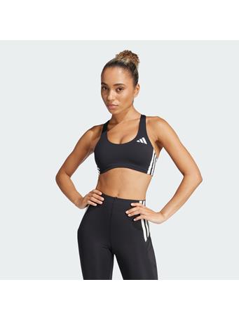 ADIDAS - Powerreact Train Medium-Support 3-Stripes Bra BLACK