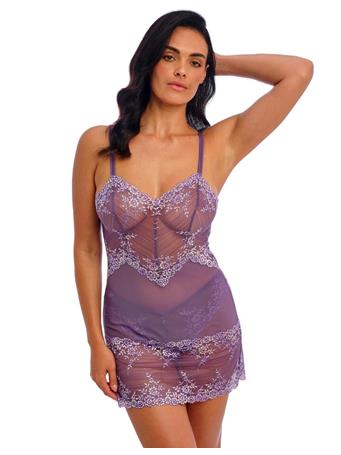 WACOAL AMERICA - Embrace Lace Chemise GRAPE COMPOTE
