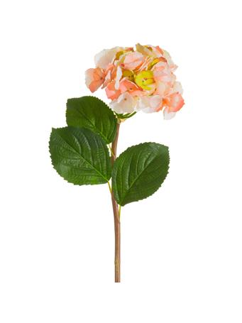 ALL STATE FLORAL - 28" Silk Hydrangea Flower Stem CORAL