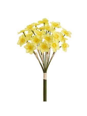 ALL STATE FLORAL - 15" Narcissus Silk Flower Stem Bundle YELLOW