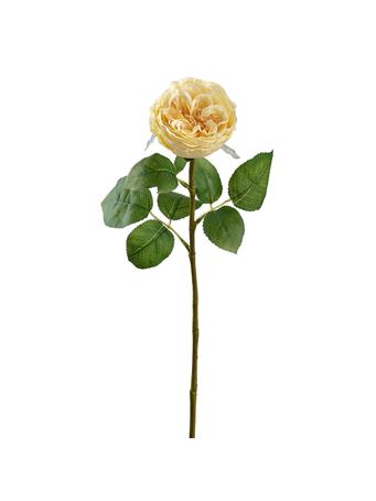ALL STATE FLORAL - 26" Rose Silk Flower Stem YELLOW