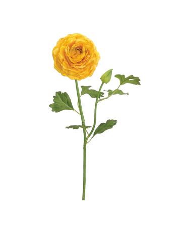 ALL STATE FLORAL - 19" Ranunculus Silk Flower Stem YELLOW