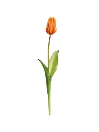ALL STATE FLORAL - 19" Real Touch Tulip Silk Flower Stem ORANGE