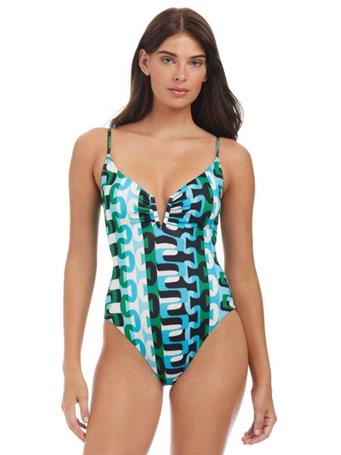 SANCTUARY - V Wire One Piece Swimsuit SEASIDE