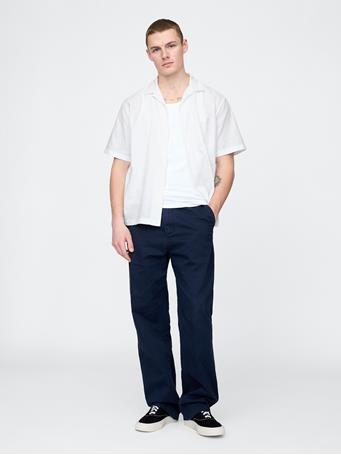 GAP - Linen-Cotton Shirt OPTIC WHITE V6