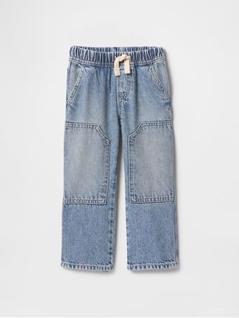 GAP - Baby & Toddler UltraSoft Baggy Carpenter Jeans LIGHT WASH