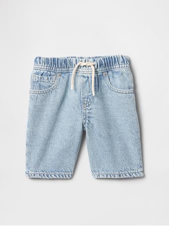 GAP - Baby & Toddler UltraSoft Denim Pull-On Shorts LIGHT WASH