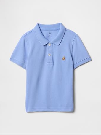 GAP - Baby & Toddler Pique Polo Shirt SHIRTING BLUE