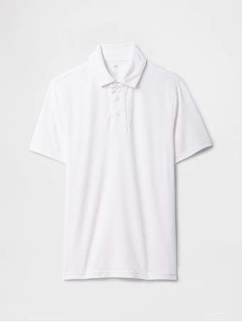 GAP - Kids GapFit Uniform Performance Polo Shirt OPTIC WHITE