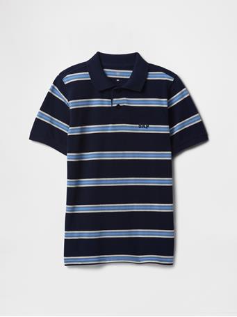 GAP - Kids Logo Pique Polo Shirt NAVY UNIFORM