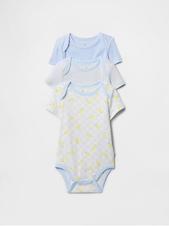 GAP - Baby Bodysuit (3-Pack) SERENE BLUE