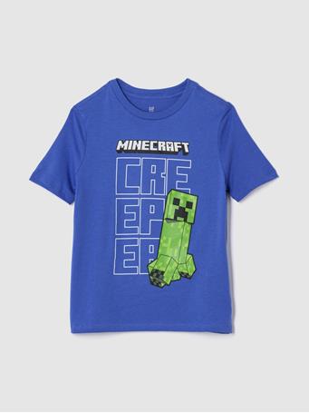 GAP - Minecraft Graphic T-Shirt DAZZLING BLUE 183949TC