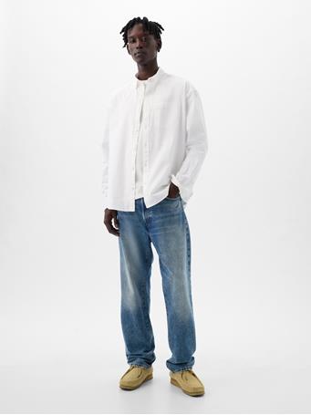 GAP - Oxford Shirt in Standard Fit OPTIC WHITE V6