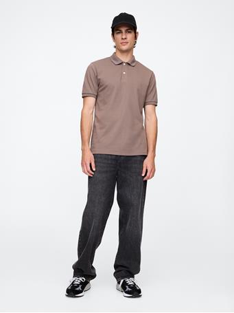 GAP - Stretch Pique Polo Shirt PLYMOUTH ROCK