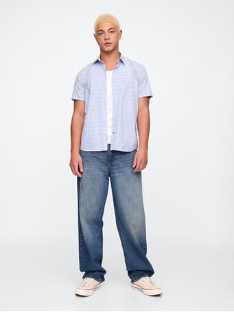 GAP - Casual Shirt BLUE WHITE PLAID