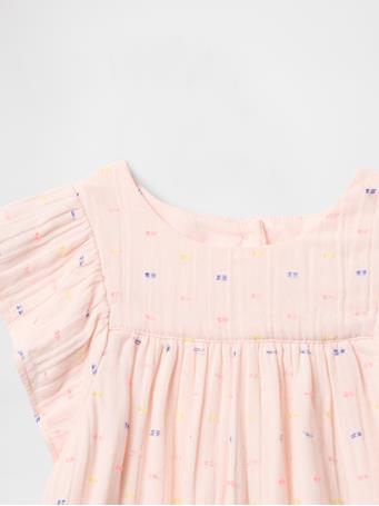 GAP - Baby Crinkle Gauze Ruffle Outfit Set BARELY PINK
