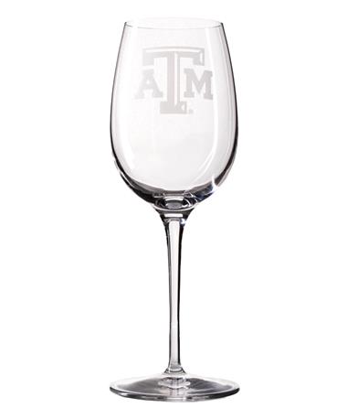 Texas A&M Luigi Bormioli 12oz White Wine Glass