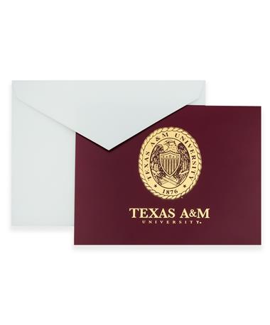 Texas A&M Ring Crest Foil Notes