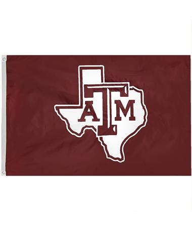 Texas A&M Aggie Maroon Lone Star Flag