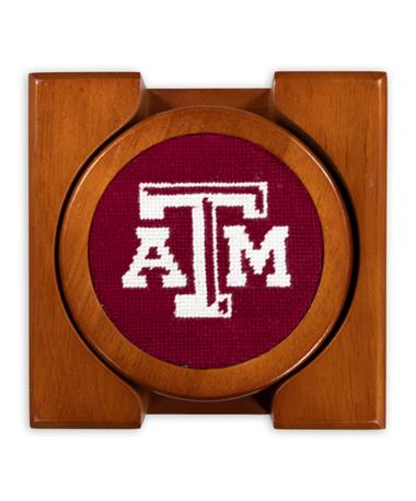 Texas A&M Smathers & Branson Hand-Stitched Coasters