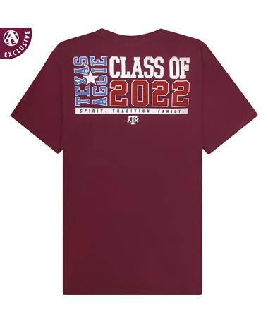 Texas A&M Flag Class Of 2022 Pocket T-Shirt