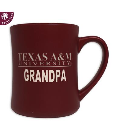 Texas A&M Grandpa Matte Diner Mug
