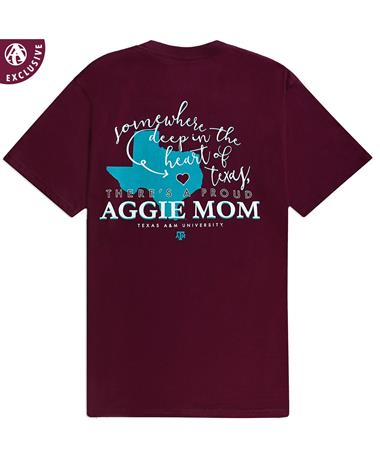 Texas A&M Proud Mom Deep In The Heart T-Shirt