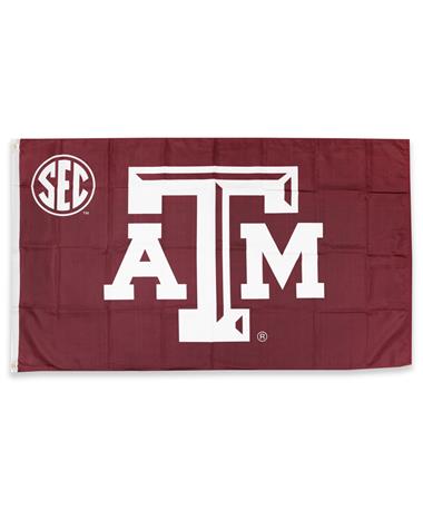 Texas A&M Flag With SEC Logo