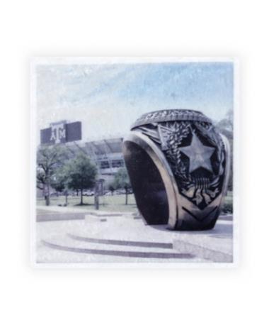 Aggie Ring Kyle Field Single Coaster