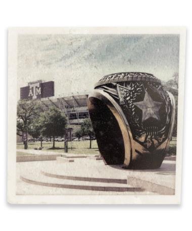 Aggie Ring Kyle Field Single Coaster