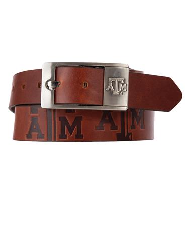 Texas A&M Brandish Leather Belt