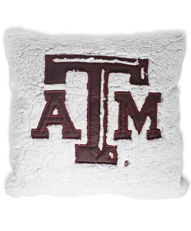 Texas A&M Heathered Sherpa Pillow