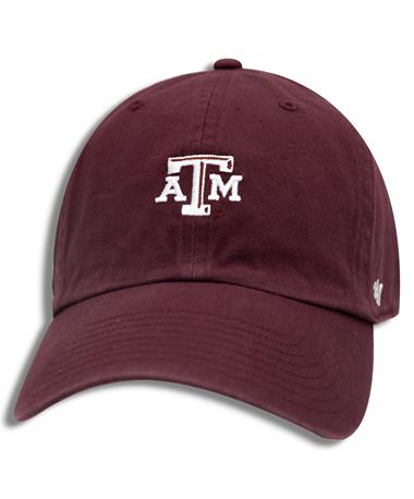 Texas A&M Dark Maroon Base Runner Clean Up Hat