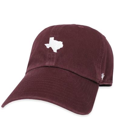 Maroon '47 Brand State of Texas Base Runner Cap