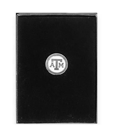 Texas A&M Block ATM Silver Lapel Pin