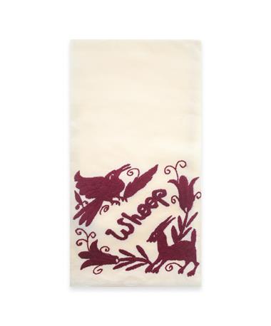 Nativa Embroidered Whoop Kitchen Tea Towel