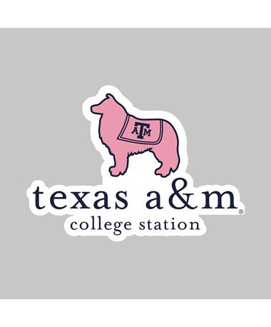 Texas A&M Reveille Vineyard Dizzler Sticker