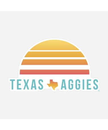Texas Aggies Sunset Dizzler Sticker
