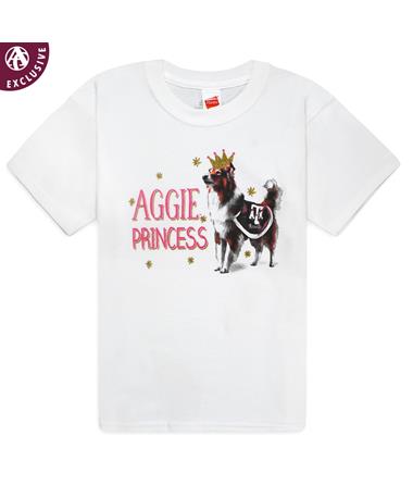Texas A&M Reveille Aggie Princess Youth ComfortSoft T-Shirt