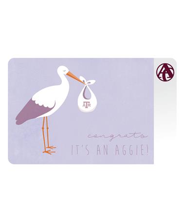 Aggieland Outfitters Congrats Aggie Stork E-Gift Card