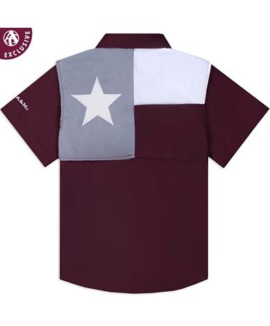 Texas A&M Aggie Youth Flag Fishing Shirt