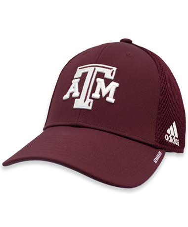 Texas A&M Adidas Coach Mesh Structured Hat