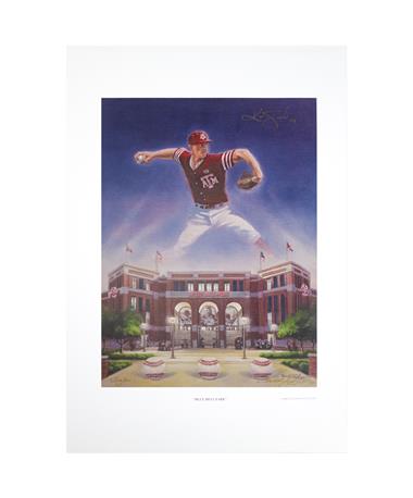 Texas A&M Benjamin Knox Blue Bell Park Signed Lithograph Print