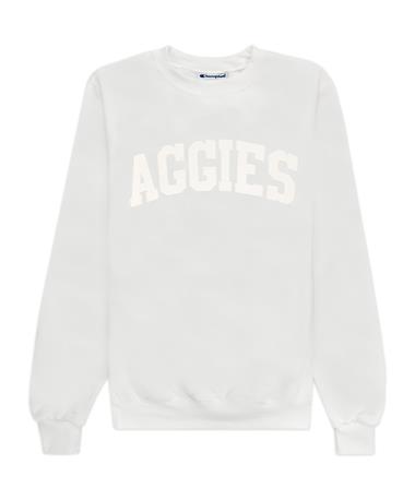 Texas A&M Aggies Champion White on White Powerblend Sweatshirt
