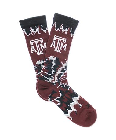 Texas A&M Woodstock Tie Dye Socks