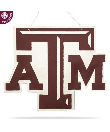 Texas A&M Maroon & White Chiseled Hanging Burlee