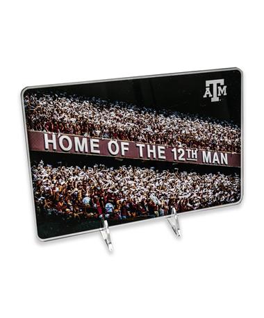 Texas A&M Home of the 12th Man Acrylic Art Display
