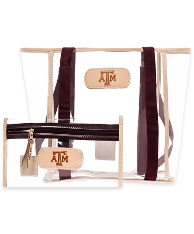 Texas A&M Jon Hart Maroon Tourney Tote & Clear Pouch
